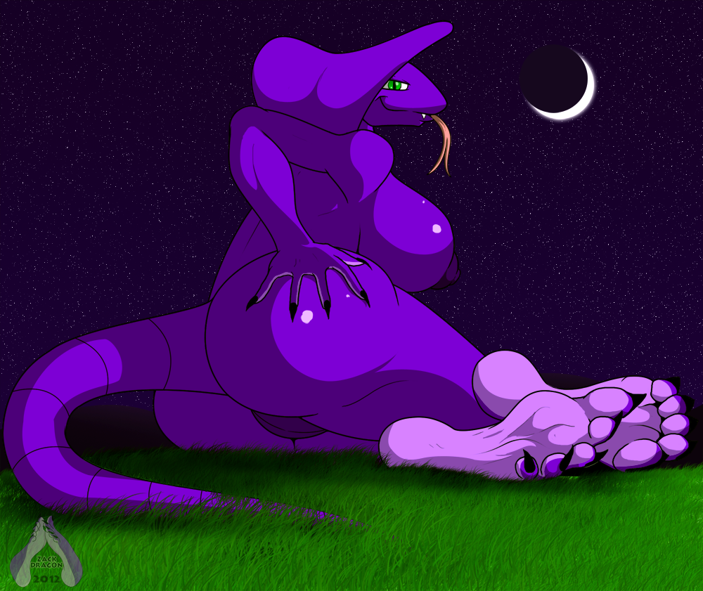 5_toes anthrofied arbok ass big_breasts breasts claws cobra female grass green_eyes grope hindpaw huge_breasts human_feet moon night nintendo nipples nude paws plantigrade pokemon pokemon_(anime) pokemon_(game) pokemon_(species) pokemorph purple purple_skin pussy sebrina_arbok snake soles solo stars ticklishways toe_claws toes tongue tongue_out video_games zack_dragon zackdragon_(artist) zp92