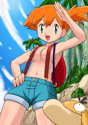 kasumi_(pokemon) misty pokemon psyduck tagme topless