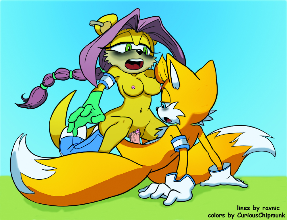1boy 1girl anthro breasts cowgirl_position curiouschipmunk cute furry girl_on_top male/female miles_"tails"_prower mina_mongoose nipples penis purple_hair pussy ravnic ravnic_(artist) sega sonic_(series) sonic_the_hedgehog_(series) vaginal