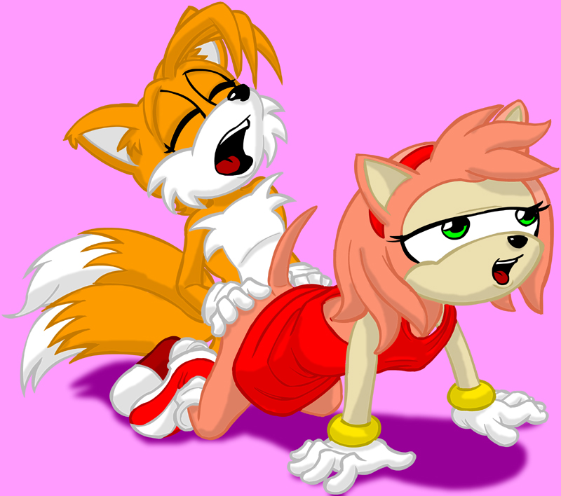 amy_rose lahsparkster miles_"tails"_prower multiple_tails sonic_(series) sonic_team tail