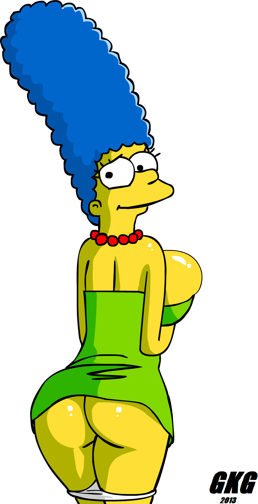 ass gkg marge_simpson tagme the_simpsons transparent_background yellow_skin