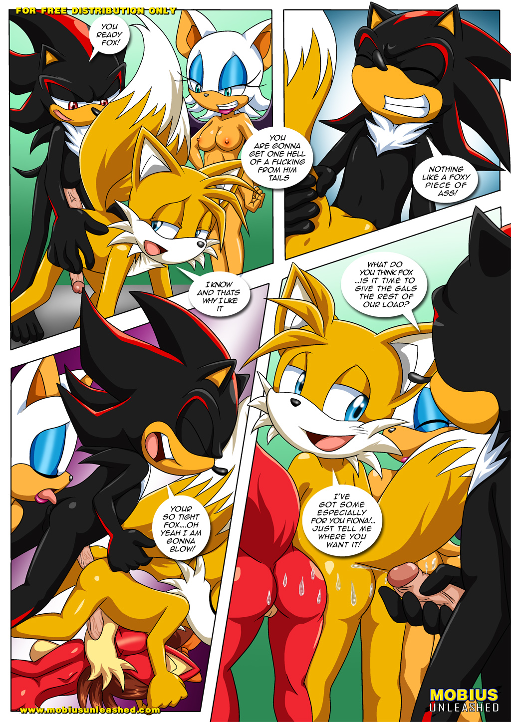 2013 2_girls 2boys anal archie_comics ass bat bbmbbf bisexual breasts fangs fiona_fox fox hedgehog miles_"tails"_prower mobius_unleashed nude palcomix penetration penis pervert_smile pussy rouge_the_bat sega shadow_the_hedgehog smile sonic_(series) sonic_the_hedgehog_(series) swingers swingers_(comic) tails teeth yaoi yuri