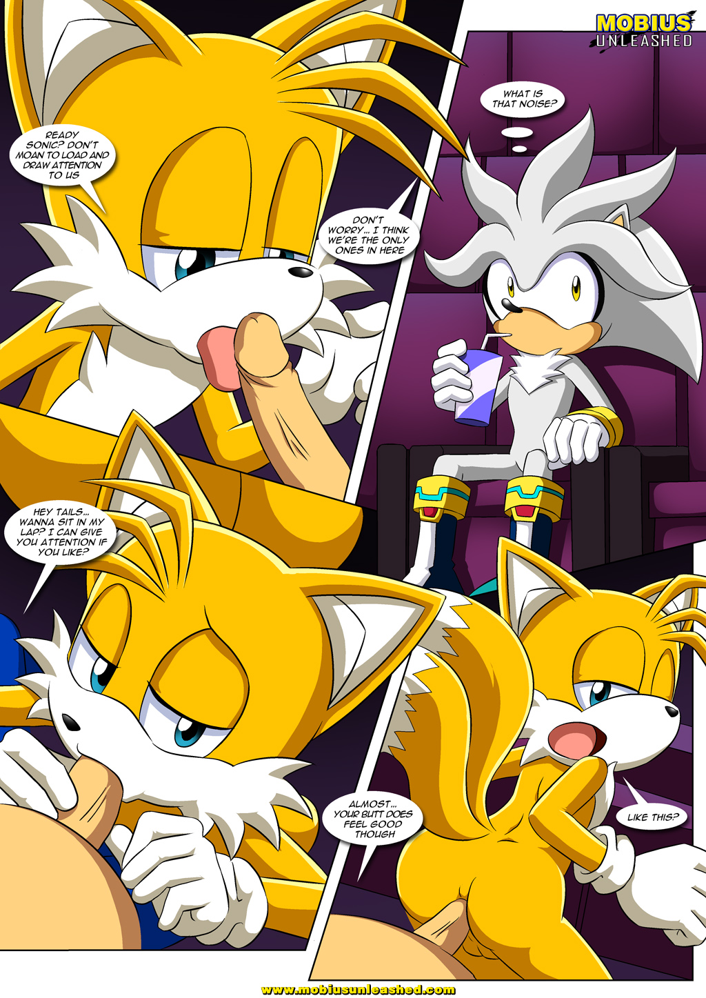 2015 3boys anal anus bbmbbf bisexual fox hedgehog licking miles_"tails"_prower mobius_unleashed palcomix penetration sega silver_the_hedgehog sonic_(series) sonic_the_hedgehog sonic_the_hedgehog_(series) sucking tails the_pact_2 yaoi