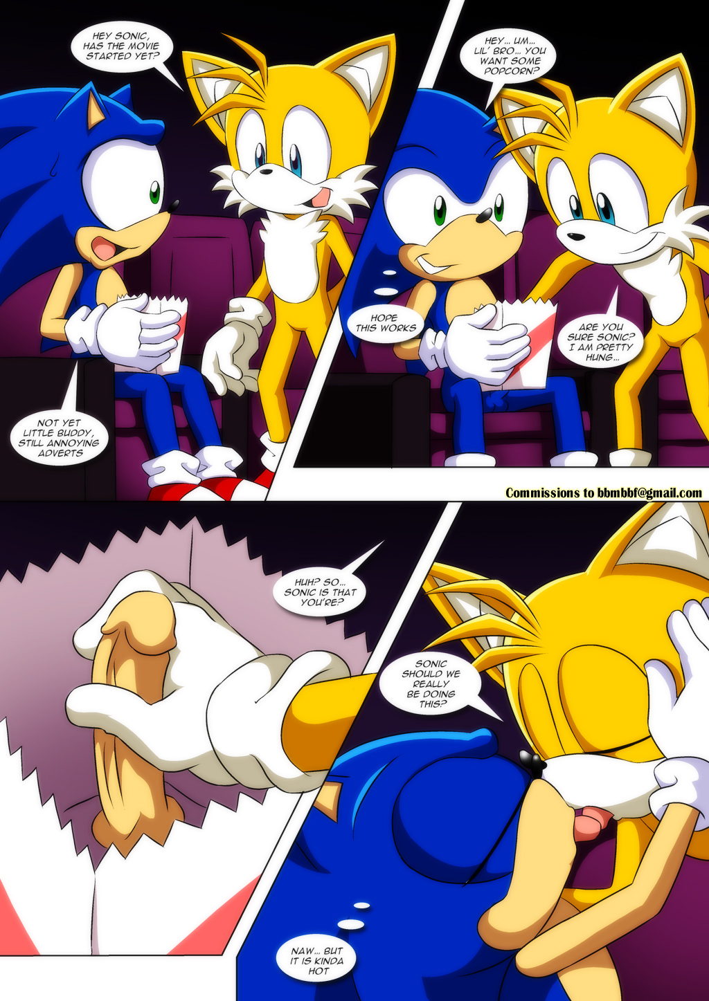 2015 2boys bbmbbf fox hedgehog kissing miles_"tails"_prower mobius_unleashed palcomix penis sega sonic_(series) sonic_the_hedgehog sonic_the_hedgehog_(series) tails the_pact_2 yaoi