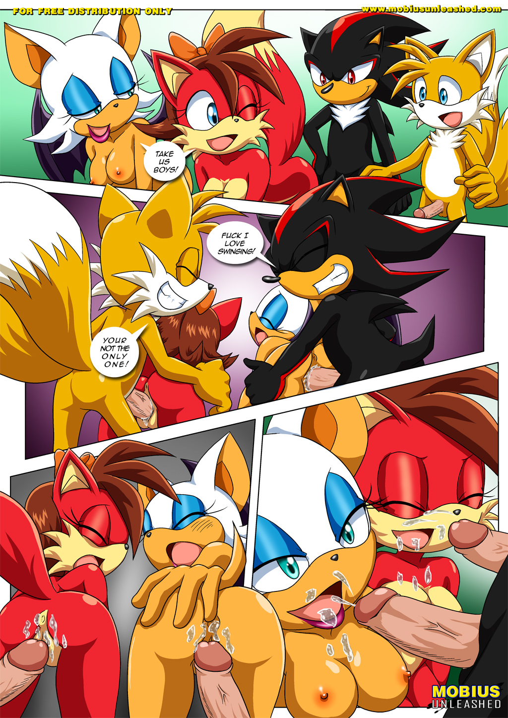 2013 anus archie_comics ass bat bbmbbf bisexual breasts cum fiona_fox fox hedgehog kissing licking miles_"tails"_prower mobius_unleashed nude palcomix penetration penis pussy rouge_the_bat sega shadow_the_hedgehog smile sonic_(series) sonic_the_hedgehog_(series) swingers swingers_(comic) tails yaoi yuri