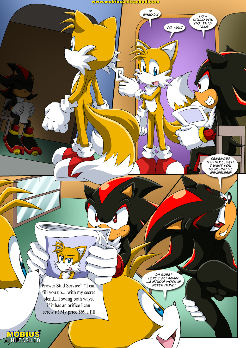 anus archie_comics bbmbbf fox miles_"tails"_prower mobius_unleashed palcomix sega shadow_the_hedgehog sonic_(series) sonic_the_hedgehog_(series) tails the_st._john's_kinky_fling yaoi