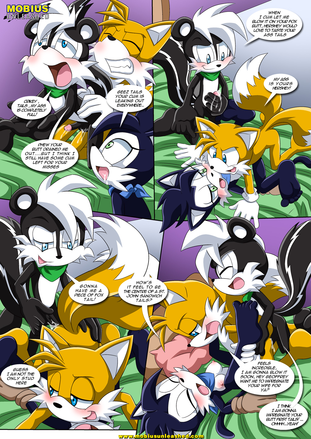 1girl 2015 2boys anal archie_comics barefoot bbmbbf bisexual blush breasts cat cum fangs feet fox geoffrey_st_john hershey_the_cat masturbation miles_"tails"_prower mobius_unleashed palcomix penetration penis pervert_smile pussy sega skunk smile soles sonic_(series) sonic_the_hedgehog_(series) stud tails testicle the_st._john's_kinky_fling trio yaoi