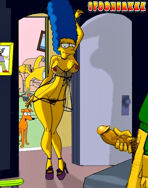 cheating_husband cheating_wife erect_nipples homer_simpson imminent_sex itooneaxx marge_simpson ned_flanders penis santa's_little_helper the_simpsons yellow_skin