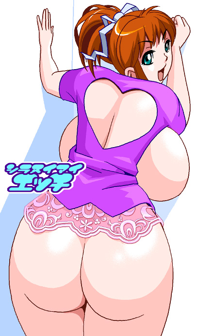 against_wall ass bent_over butt_crack child_bearing_hips dat_ass enormous_ass enormous_breasts fat_ass fat_butt giant_ass giant_breasts green_eyes huge_ass huge_breasts jiggling_ass jyubei massive_ass massive_breasts ponytail presenting_ass ready_to_fuck red_hair smile solo_female teenage_girl thick thick_ass thick_thighs udders underaged wide_ass wide_hips young_girl