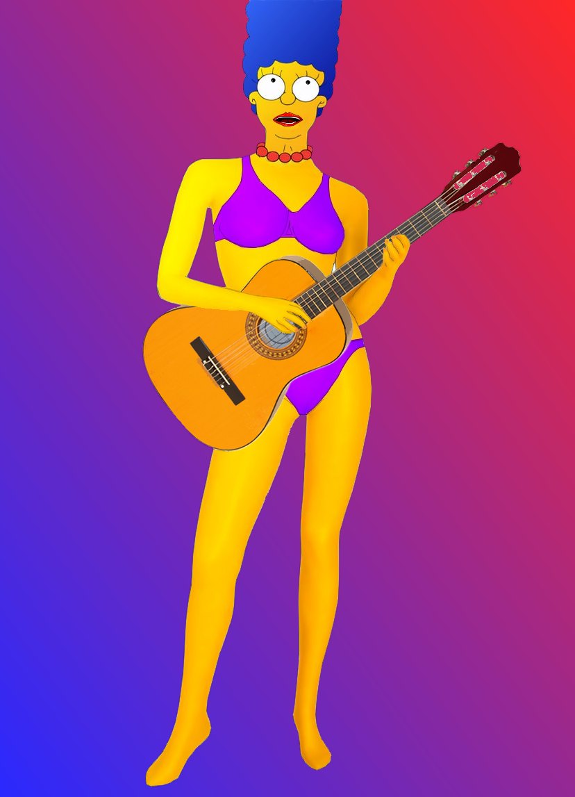 guitar marge_simpson solo tagme the_simpsons yellow_skin