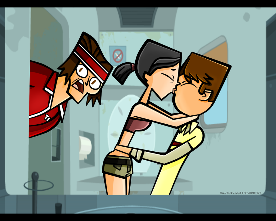 asian asian_female black_hair breasts brown_hair cartoon_network cody_(tdi) heather_(tdi) hourglass_figure open_mouth the_black_is_out_(artist) thick_ass thick_legs thick_thighs total_drama_island tyler_(tdi)