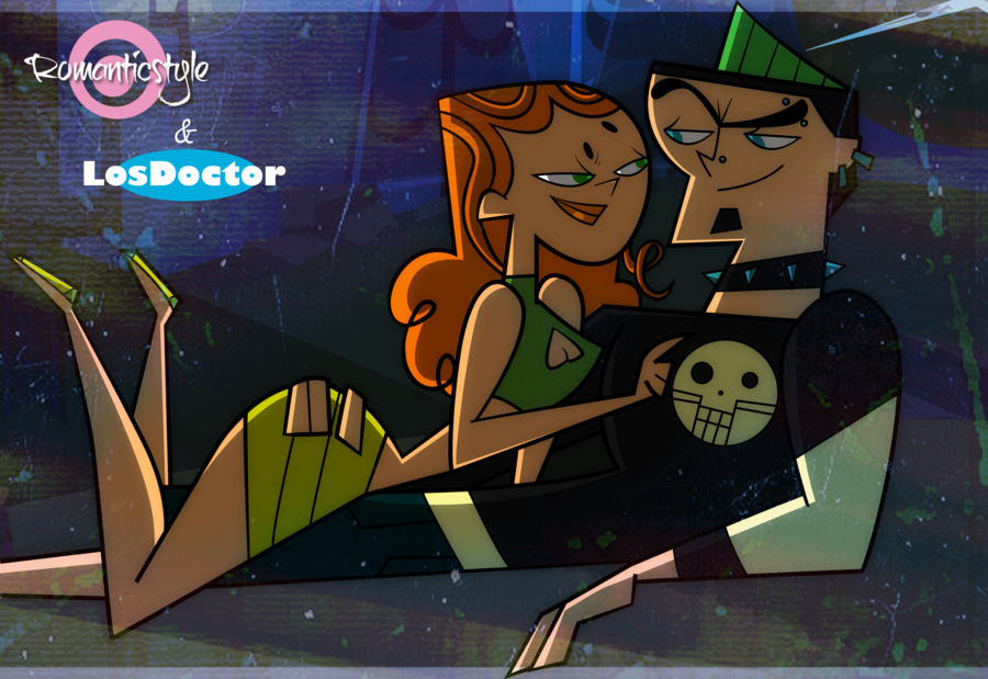 boob_window breasts cartoon_network curly_hair duncan_(tdi) green_eyes hourglass_figure izzy_(tdi) losdoctor_(artist) orange_hair romanticstyle_(artist) thick_ass thick_legs thick_thighs total_drama_island