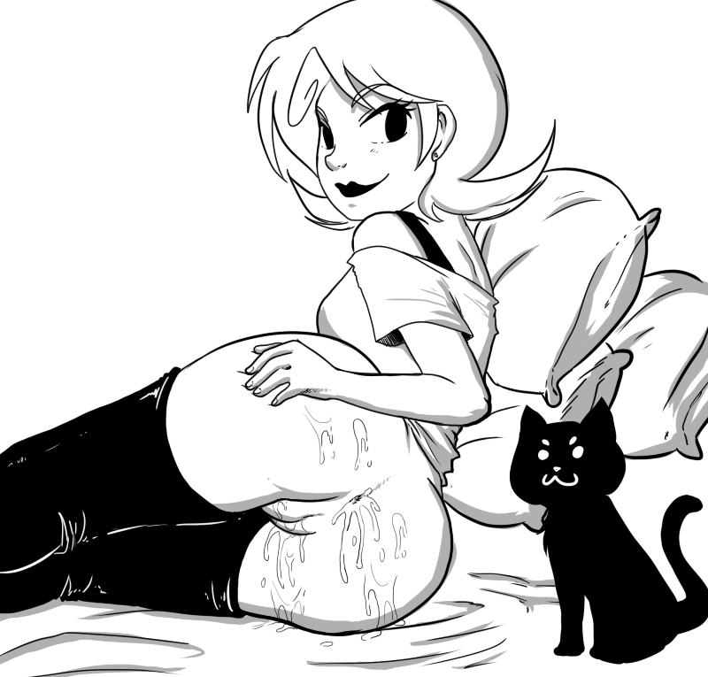 ass blonde_hair crablouse cum female homestuck ms_paint_adventures pussy queen_of_spew roxy_lalonde webcomic