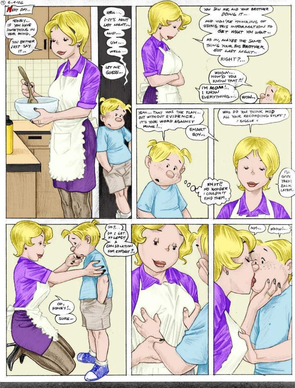 breast_grab comic ditto_flagston hi_and_lois incest kissing lois_and_her_two_sons lois_flagston milf mother_&amp;_son pandora's_box son