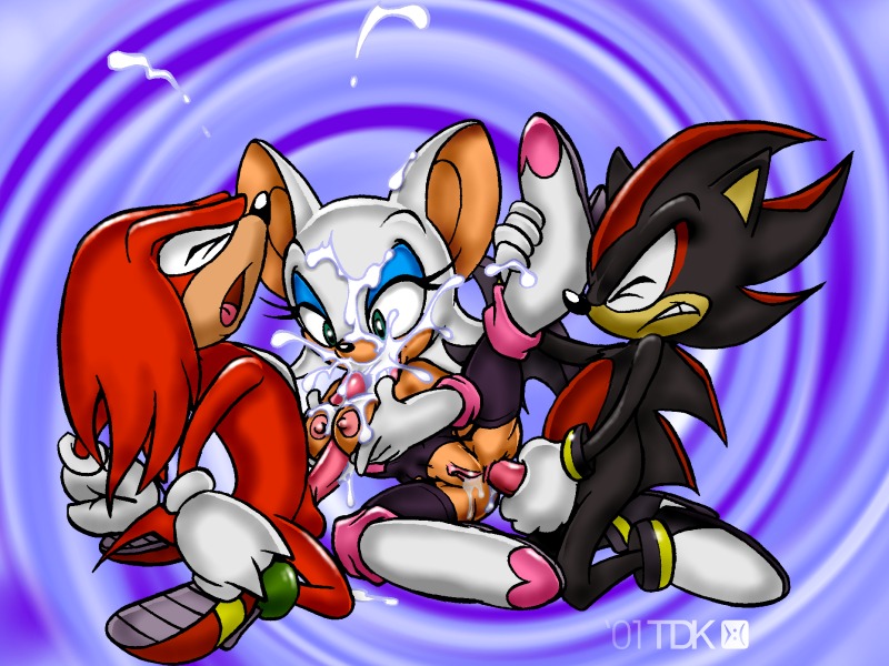 furry knuckles_the_echidna paizuri rouge_the_bat shadow_the_hedgehog sonic_team tdk