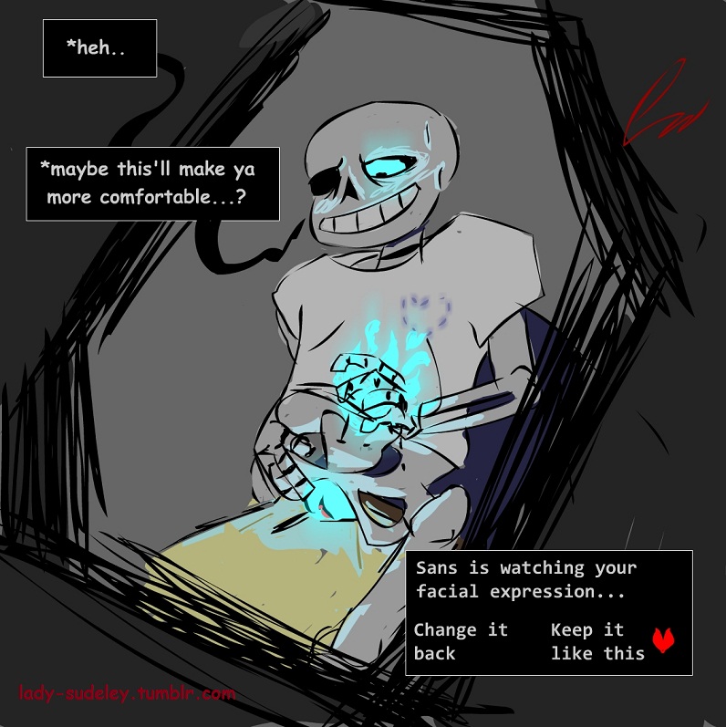 animated_skeleton bottomless comic_sans ectopussy english_text glowing glowing_eye lady_sudeley magic monster pussy sans sans_(undertale) skeleton text tumblr_username undead undertale undertale_(series) watermark white_shirt