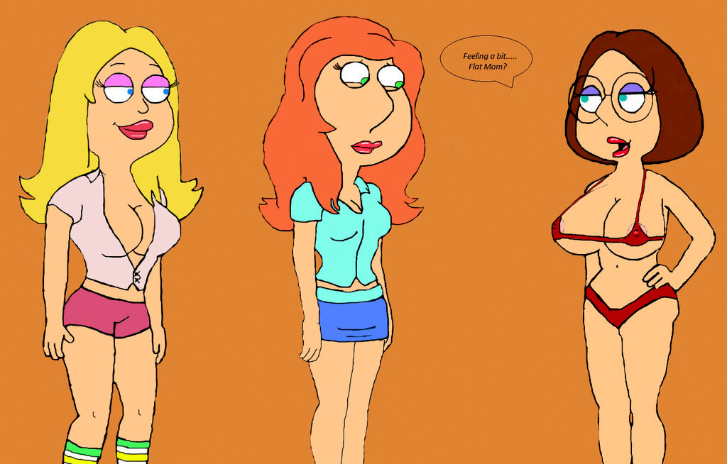 american_dad family_guy francine_smith lois_griffin meg_griffin