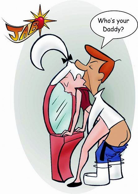 ass bottomless closed_eyes father_&amp;_daughter father_and_daughter from_behind george_jetson incest jab jabcomix judy_jetson pants_down the_jetsons