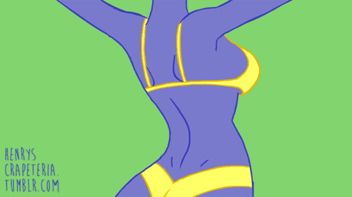 animated bra breasts flower gif green_background panties pasties reverse simple_background tagme yellow_bra yellow_panties