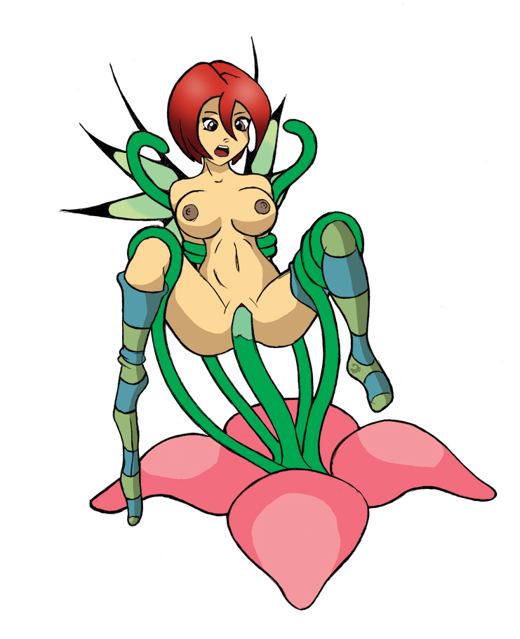 1_girl 1girl breasts double_penetration female female_only flower forced hairless_pussy mostly_nude no_bra no_panties non-consensual plant rape red_hair redhead restrained sex short_hair short_red_hair spread_legs stockings striped_stockings tentacle tentacle_rape tentacle_sex tentacles vaginal vaginal_penetration vaginal_sex vines w.i.t.c.h. white_background will_vandom wings