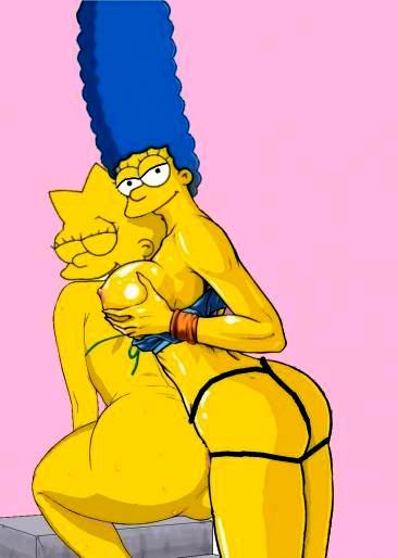 blue_hair incest lisa_simpson marge_simpson mother_and_daughter tagme the_simpsons yellow_skin