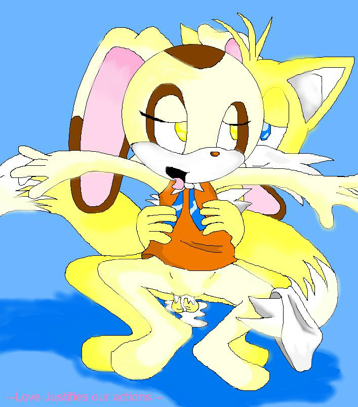 cream_the_rabbit miles_"tails"_prower multiple_tails sega shadowlink350 sonic sonic_(series) tail