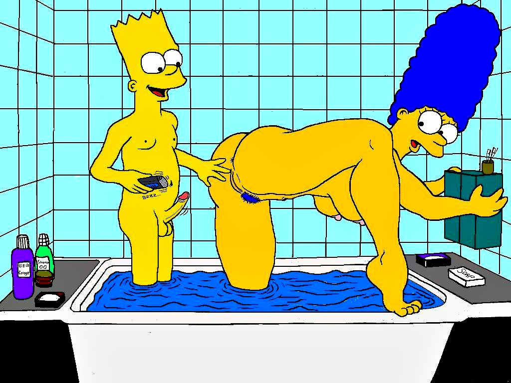bart_simpson dagger incest marge_simpson tagme the_simpsons yellow_skin