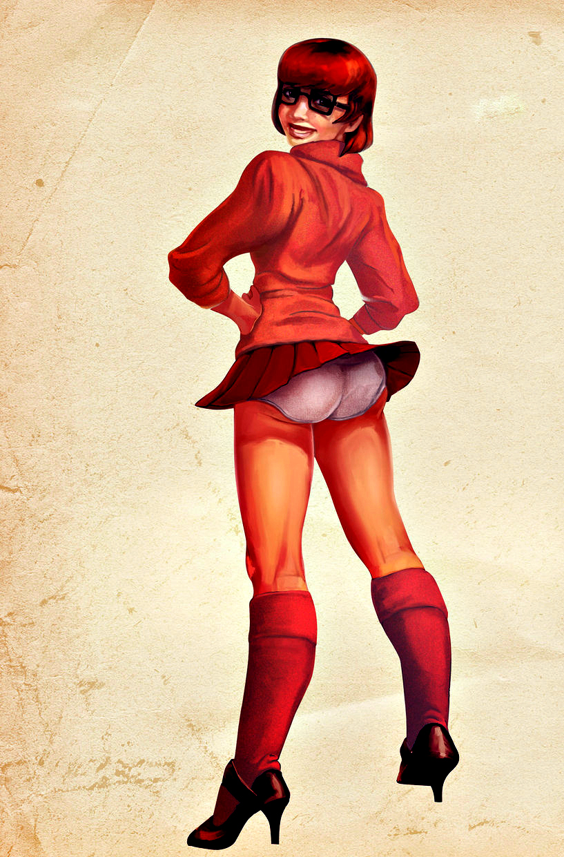 ass exposed looking_at_viewer looking_back presenting scooby-doo stockings tagme upskirt velma_dinkley