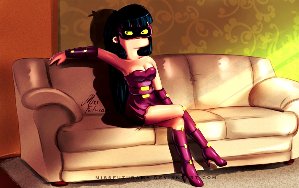 1girl amy_wong couch deviantart female_only futurama looking_at_viewer miss_futurama_(artist) solo_female