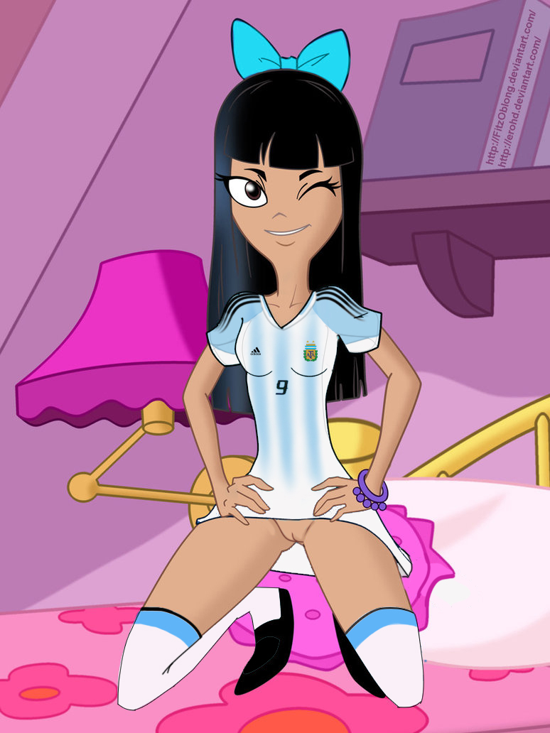 argentina argentina_shirt argentina_socks erohd phineas_and_ferb stacy_hirano tagme