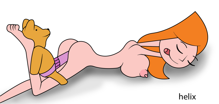 ass candace_flynn dildo helix nipple open_mouth phineas_and_ferb sex_toy teddy teddy_bear white_background