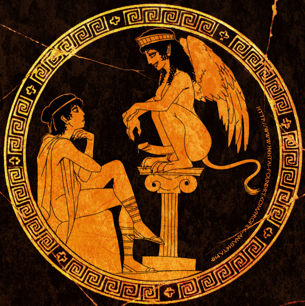 anasheya egyptian_mythology futanari greek_mythology mythology sphinx