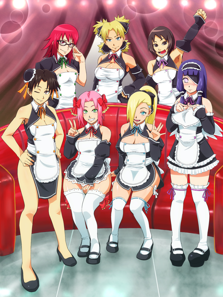 group maid naruto uniform