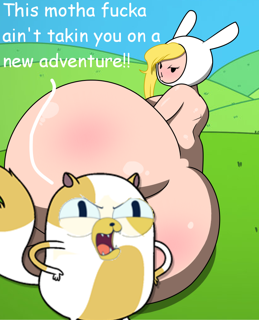 adventure_time ass big_ass cake_the_cat edit female fionna_the_human solo