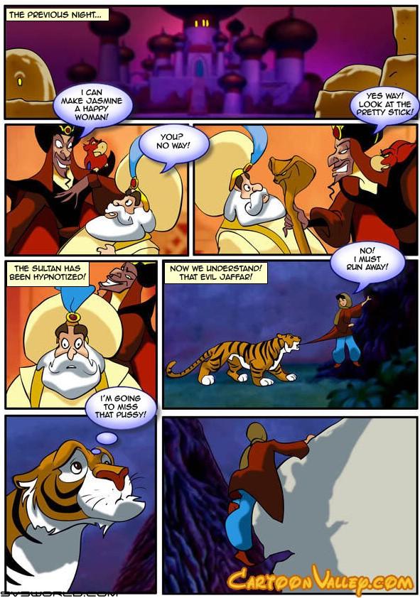 aladdin's_quest_for_the_magical_lamp aladdin_(series) cartoonvalley.com comic disney iago jafar parrot princess_jasmine rajah text the_sultan tiger watermark web_address web_address_without_path zolushka