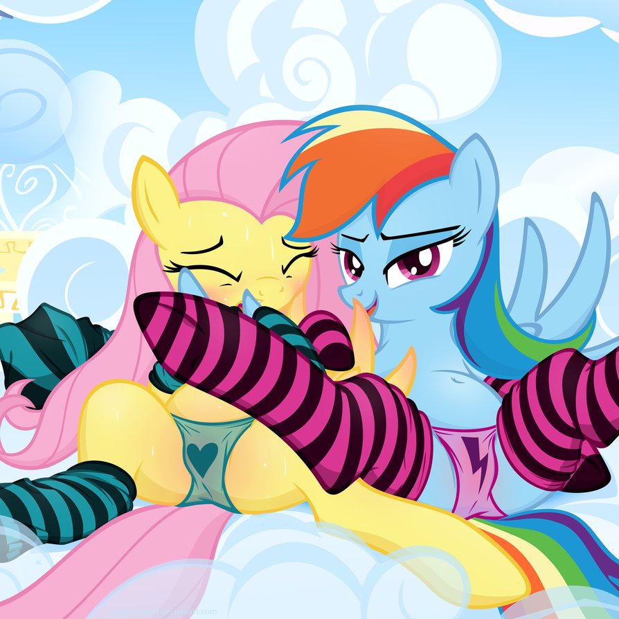 fluttershy friendship_is_magic junglepony my_little_pony rainbow_dash