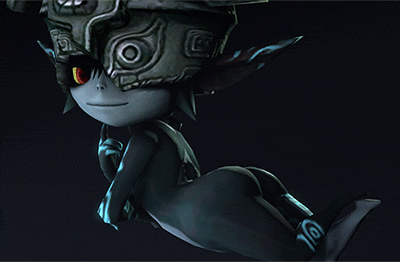 1girl 3d animated animated_gif ass gif imp looking_back lowres midna nintendo pointy_ears source_filmmaker the_legend_of_zelda the_legend_of_zelda:_twilight_princess twilight_princess