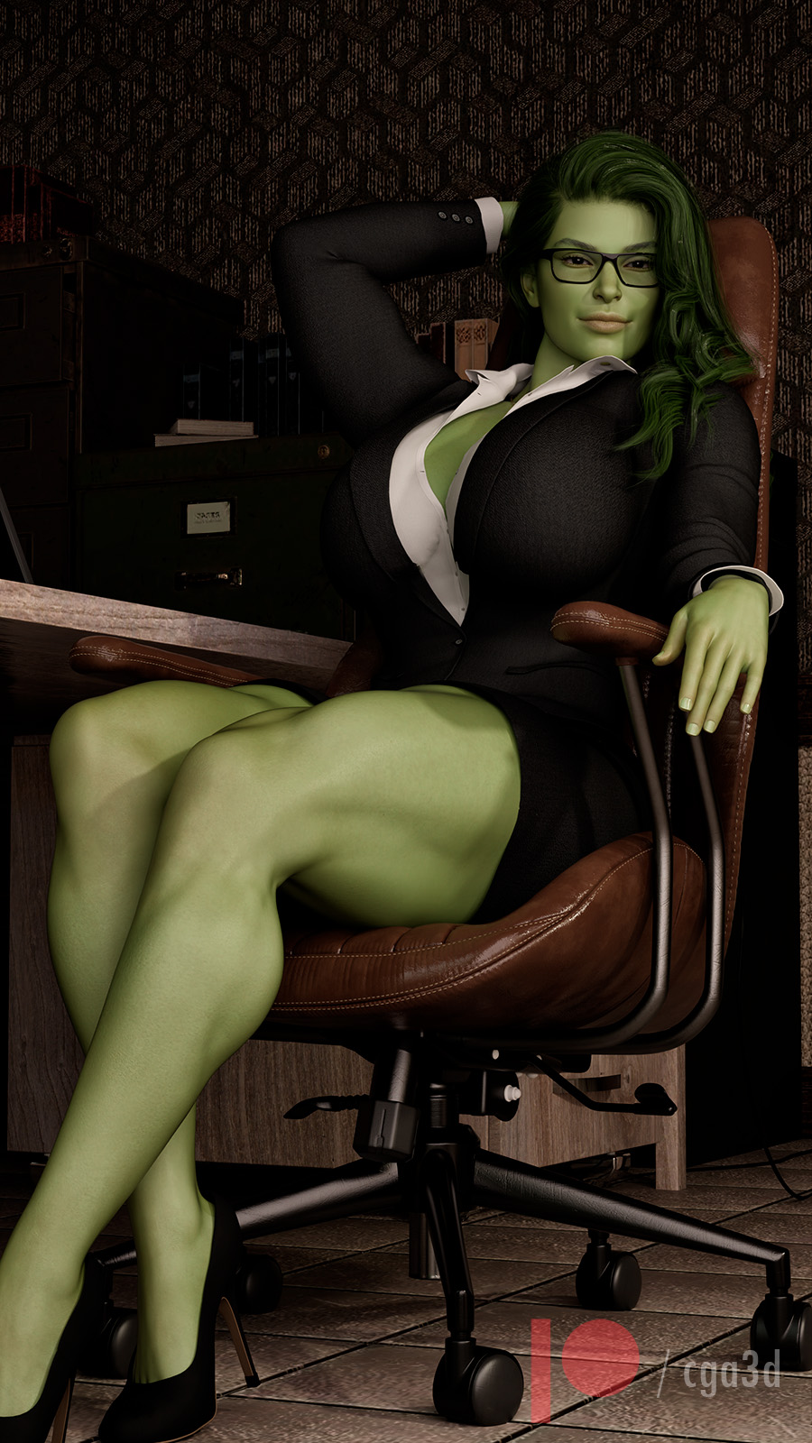 1girl 1girl 1girl 3d 3d_(artwork) big_ass big_breasts big_breasts big_breasts breasts bubble_ass bubble_butt clothed_female comic_book_character curvy daz3d daz_studio erotichris female_focus female_only glasses high_heels hourglass_figure long_hair marvel marvel_comics mature mature_female pose posing seductive seductive_look sensual she-hulk skirt solo_female solo_focus suit superheroine tagme thick thick_ass thick_thighs wide_hips