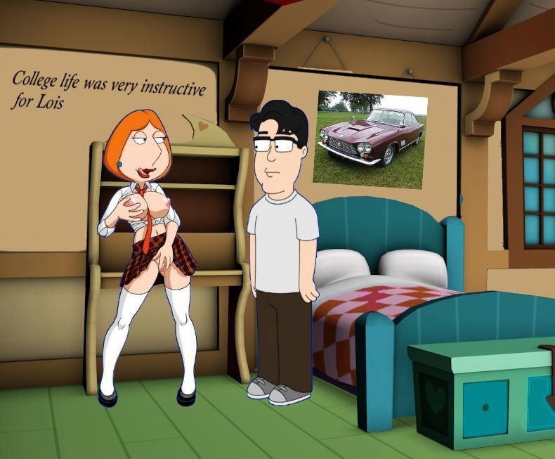 breasts erect_nipples family_guy lois_griffin miniskirt shaved_pussy stockings thighs