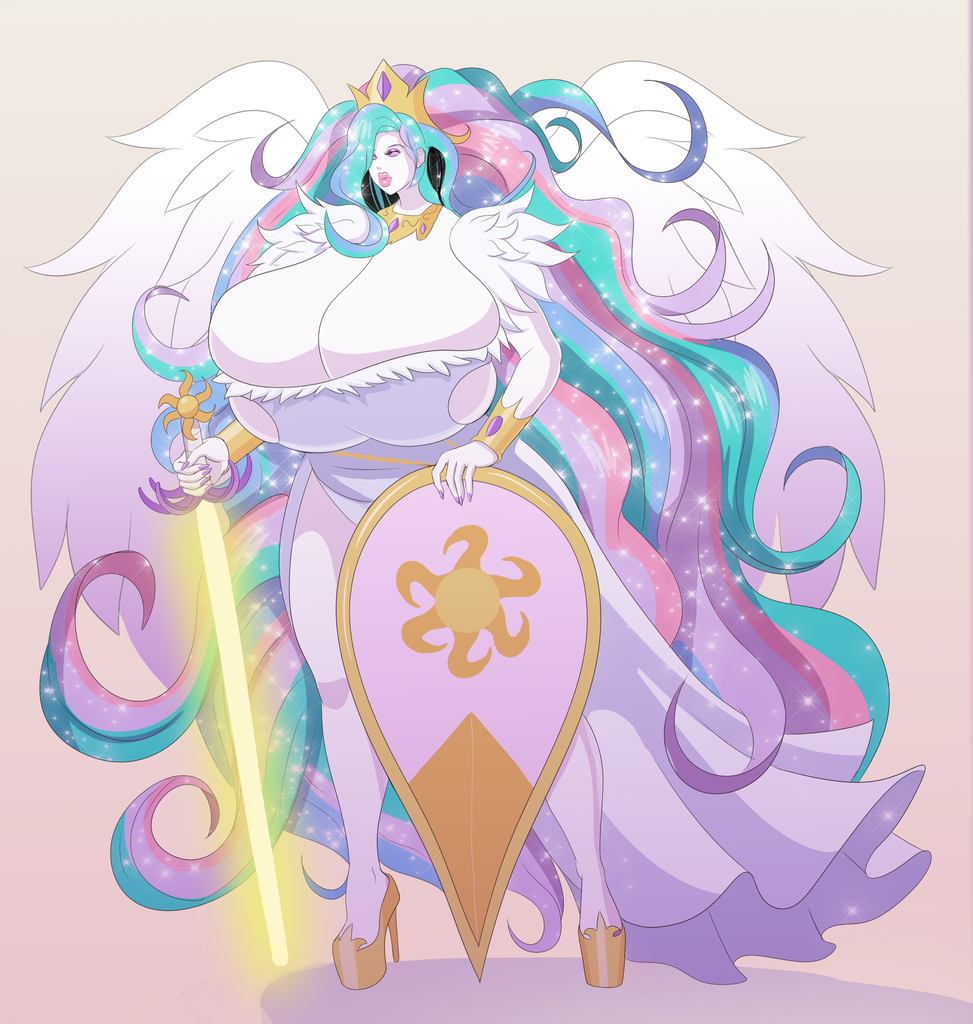 annon bimbo bimbofication dungeons_and_dragons gigantic_ass gigantic_breasts hourglass_figure humanized my_little_pony princess_celestia rpg very_long_hair wings