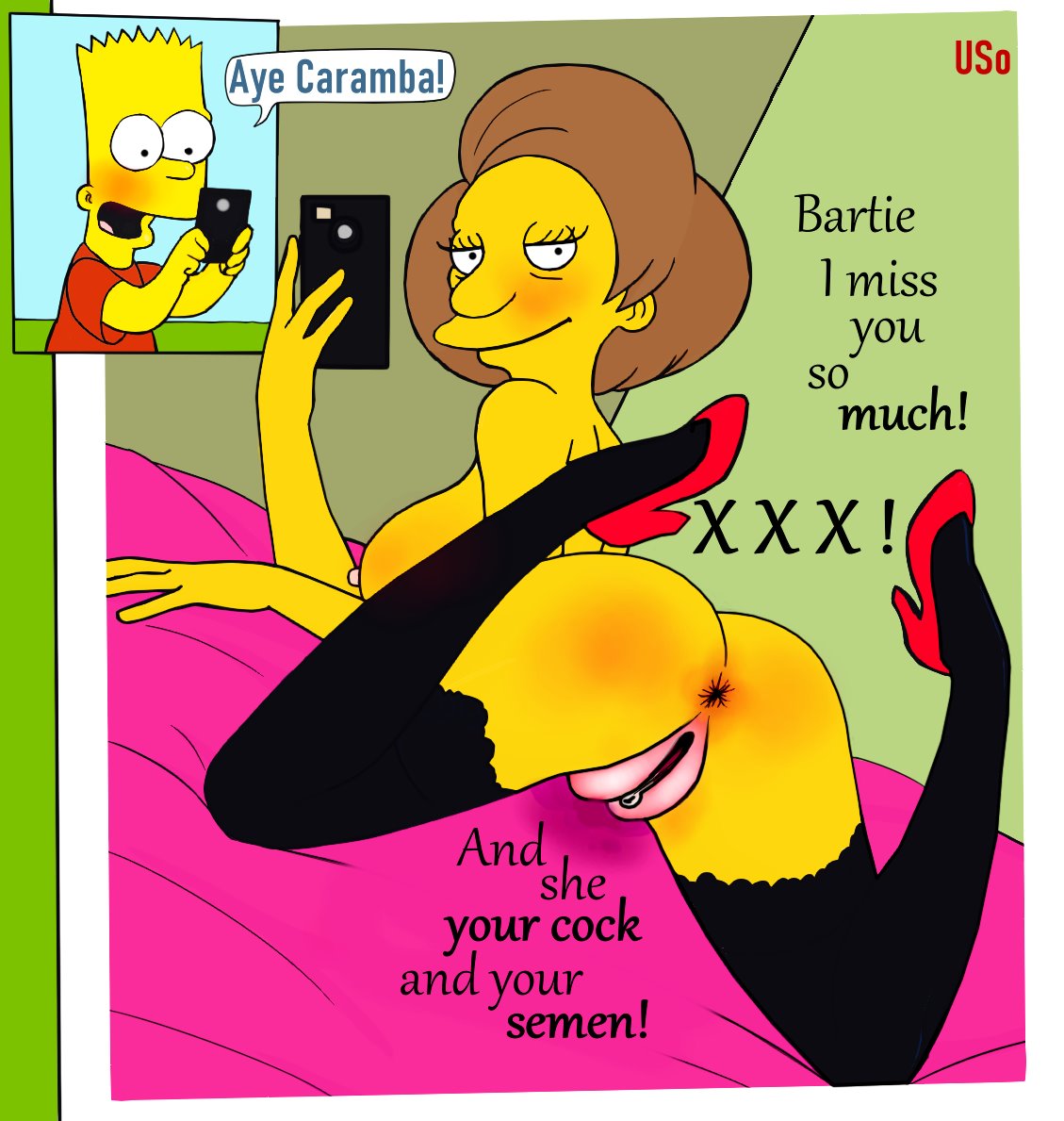 bart_simpson black_red_gold_brown_for_marion edna_krabappel tagme the_simpsons