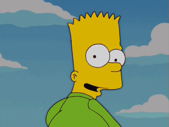 ass bart_simpson bicycle bike clouds gif looking_back mooning round_ass smile the_simpsons yellow_skin zoom_out
