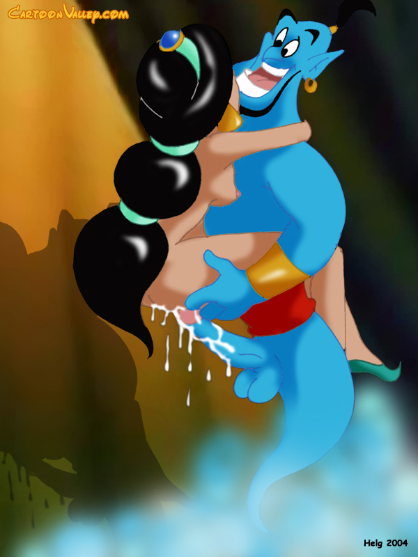 2004 aladdin_(series) cartoonvalley.com disney genie genie_(aladdin) helg_(artist) princess_jasmine watermark web_address web_address_without_path