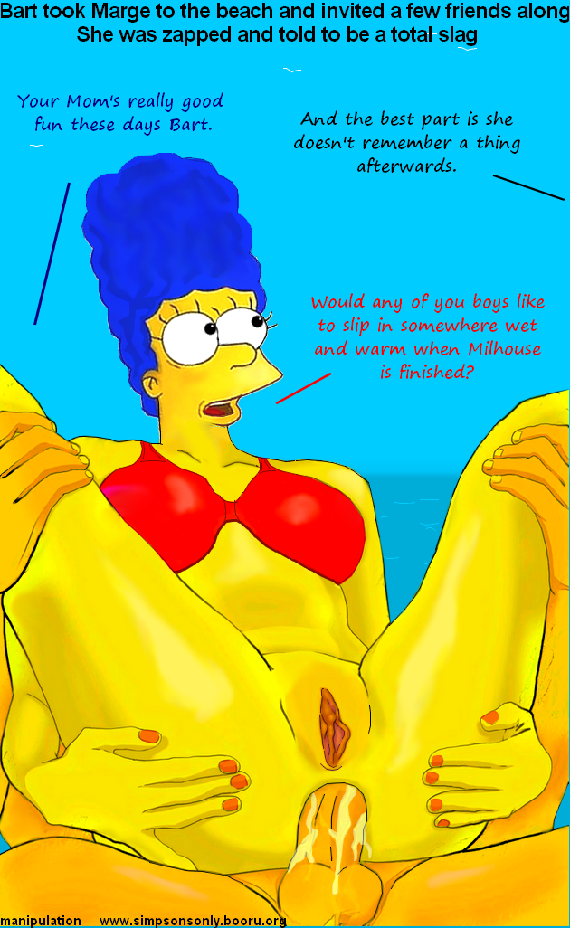 anal hypnosis marge_simpson milhouse_van_houten pussy the_simpsons yellow_skin