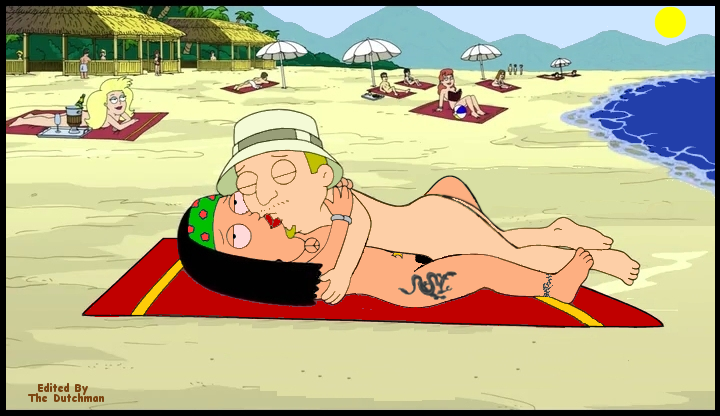 Xbooru - american dad beach beach blanket hayley smith jeff fischer  missionary nude public sex stoned tattoo thedutchman | 369031