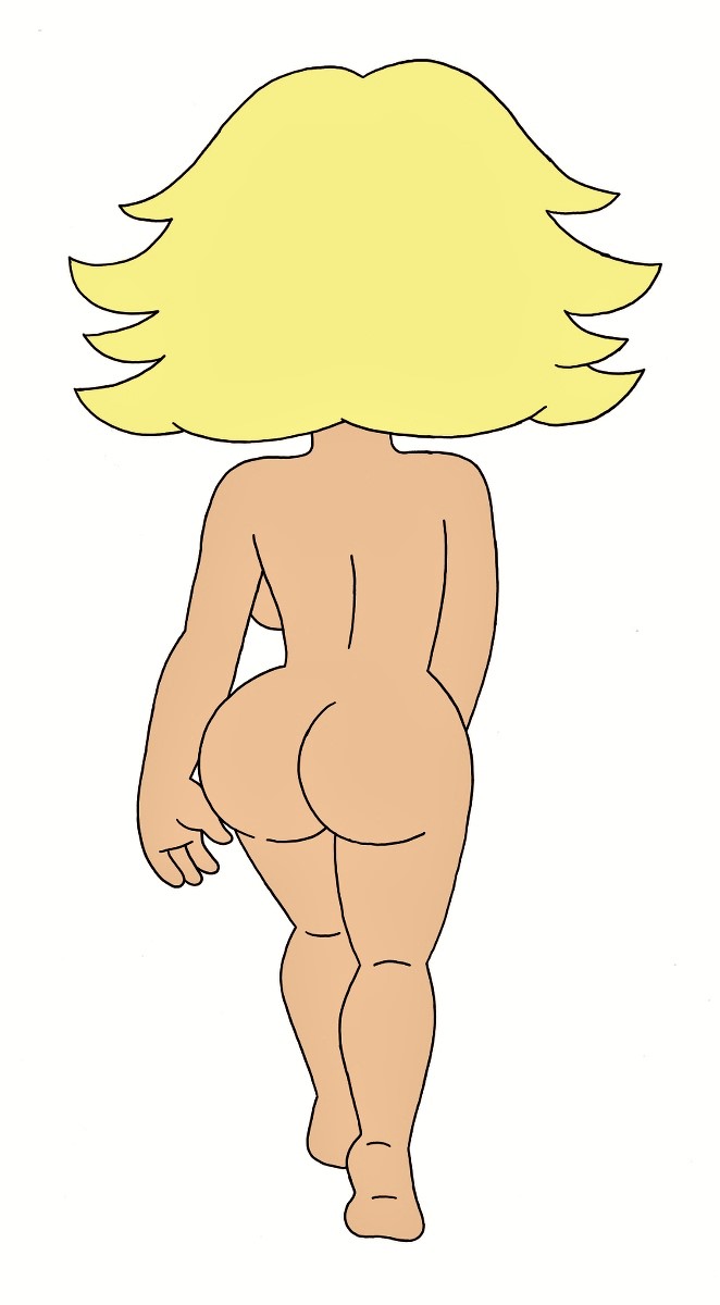 ass blonde_hair family_guy make_over_meg meg_griffin nude sideboob thighs