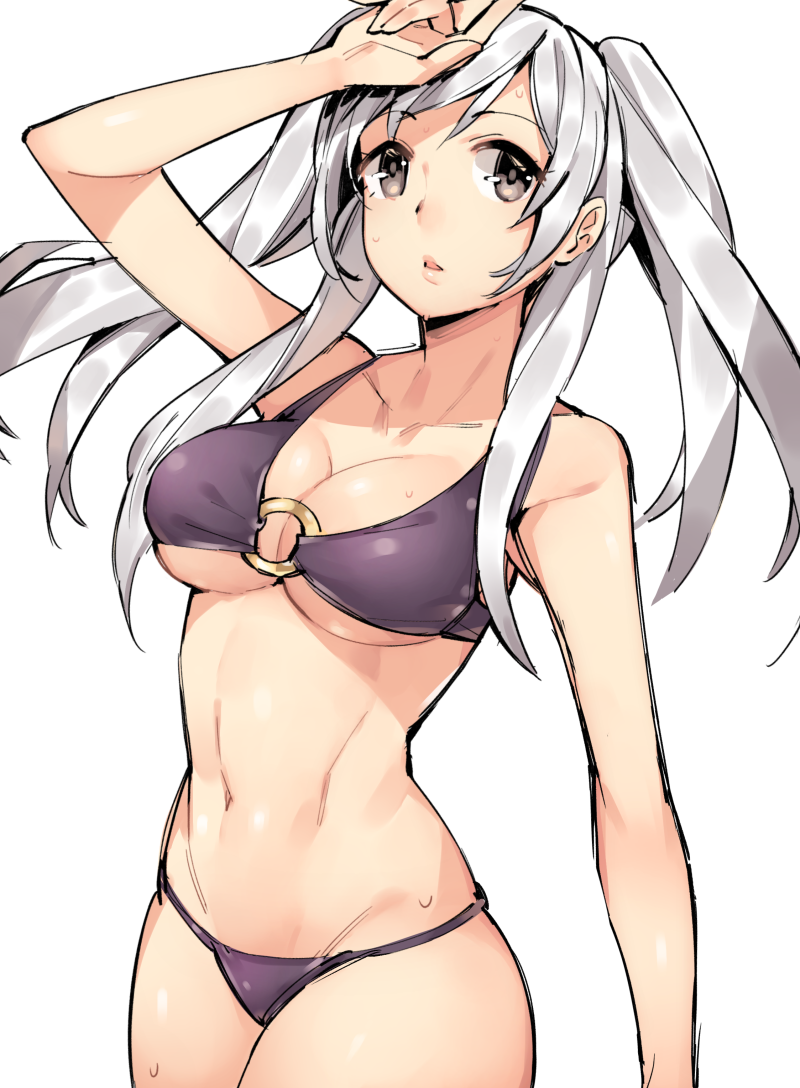 1girl alluring clothed clothed_female female_only fire_emblem fire_emblem_awakening fire_emblem_heroes gebyy-terar midriff non-nude robin_(fire_emblem) robin_(fire_emblem)_(female) robin_(summer)_(fire_emblem)_(female) straight swimsuit