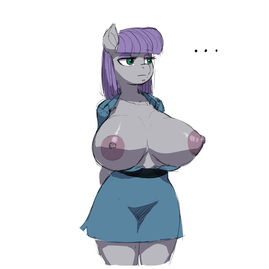 1girl anthro breasts friendship_is_magic kevinsano maud_pie my_little_pony nipples