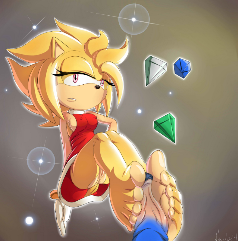 1boy 1girl 2014 amy_rose ass barefoot bottomless breasts chaos_emerald erect_nipples feet footjob furry gloves no_panties nolegal nude penis pink_eyes pov pussy sega sex shiny soles sonic sonic_(series) sonic_the_hedgehog super_amy tail toes uncensored