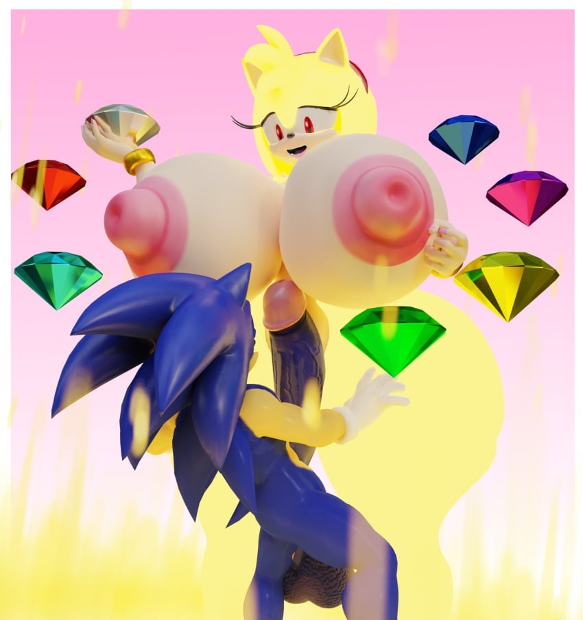amy_rose chaos_emerald huge_breasts huge_cock minttoo sonic_the_hedgehog super_amy